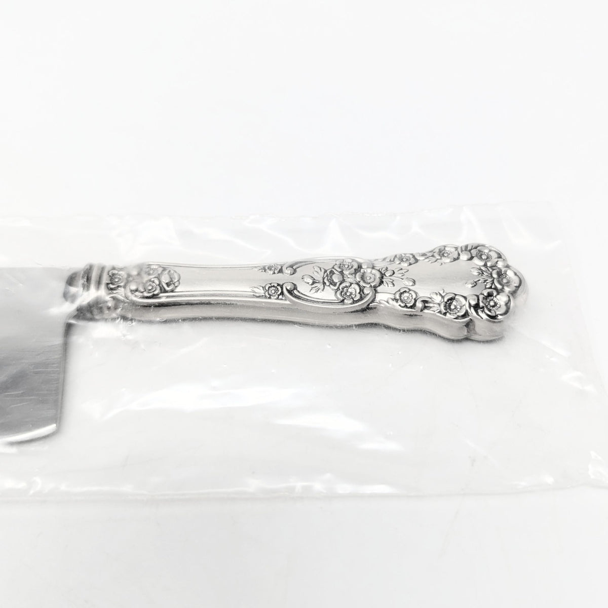 Gorham "Buttercup" Sterling Cheese Cleaver with Stainless Blade (New Old Stock)