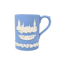 Wedgwood Blue Jasperware Christmas 1971, 1972, & 1974 Mugs (Set of 3)