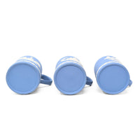 Wedgwood Blue Jasperware Christmas 1971, 1972, & 1974 Mugs (Set of 3)