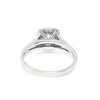 13K White Gold 0.78tcw Halo Diamond Engagement Ring - Size 7