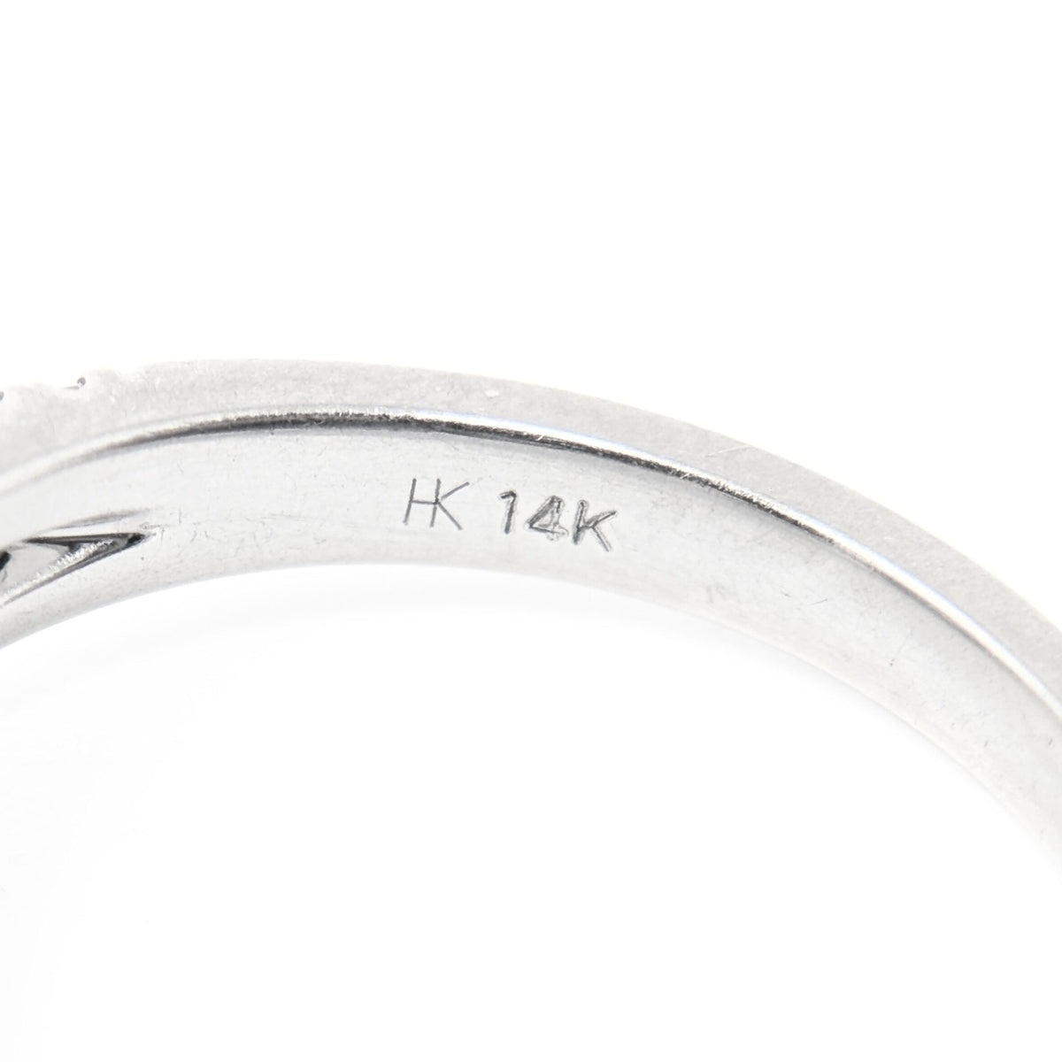 13K White Gold 0.78tcw Halo Diamond Engagement Ring - Size 7