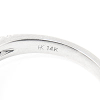 13K White Gold 0.78tcw Halo Diamond Engagement Ring - Size 7