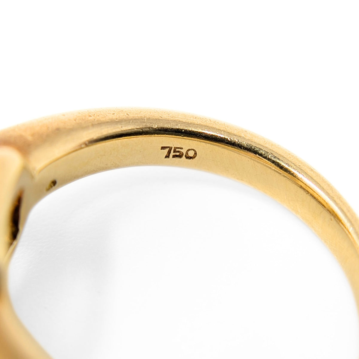 18K Gold Emerald Cut Yellow Spinel & Diamond Ring - Size 7.5