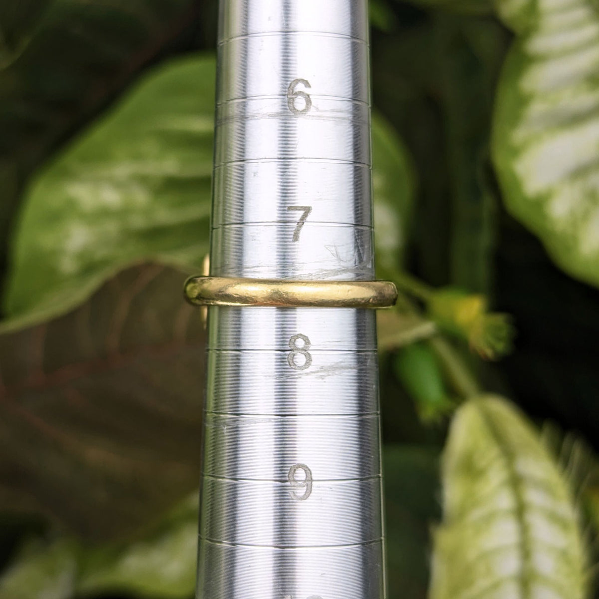 18K Gold Emerald Cut Yellow Spinel & Diamond Ring - Size 7.5