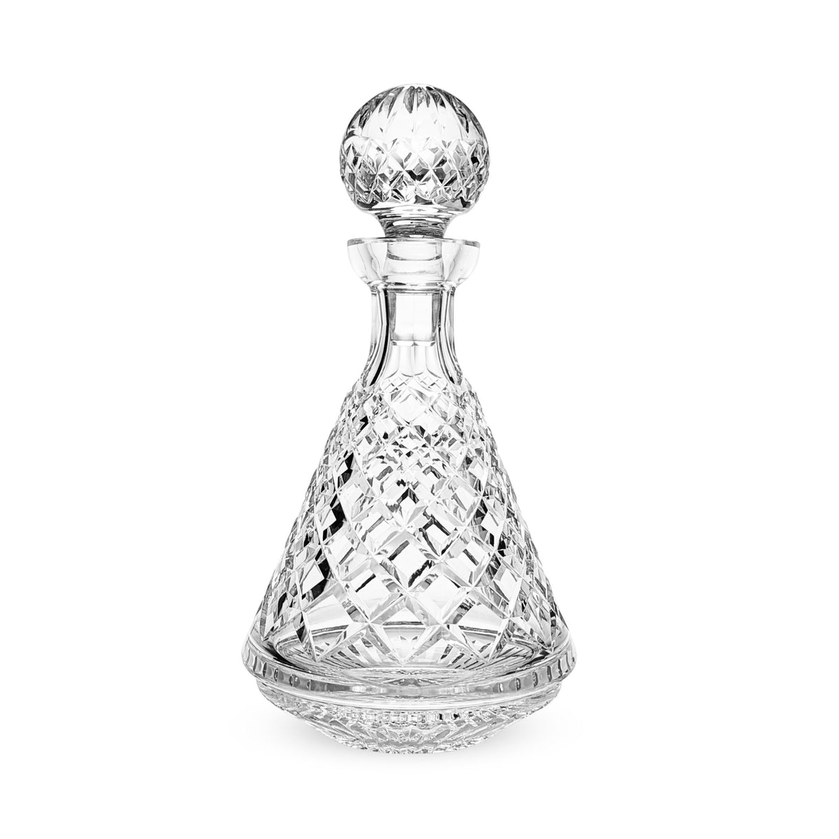 Waterford "Alana" Crystal Roly Poly Decanter W/ Stopper