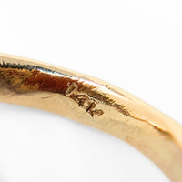 Vintage 13K Gold Red Carnelian Cabochon Ring - Size 5.25