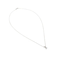 14K White Gold .20ct Diamond Solitaire 16" Necklace