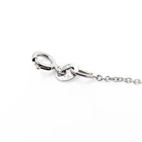 14K White Gold .20ct Diamond Solitaire 16" Necklace