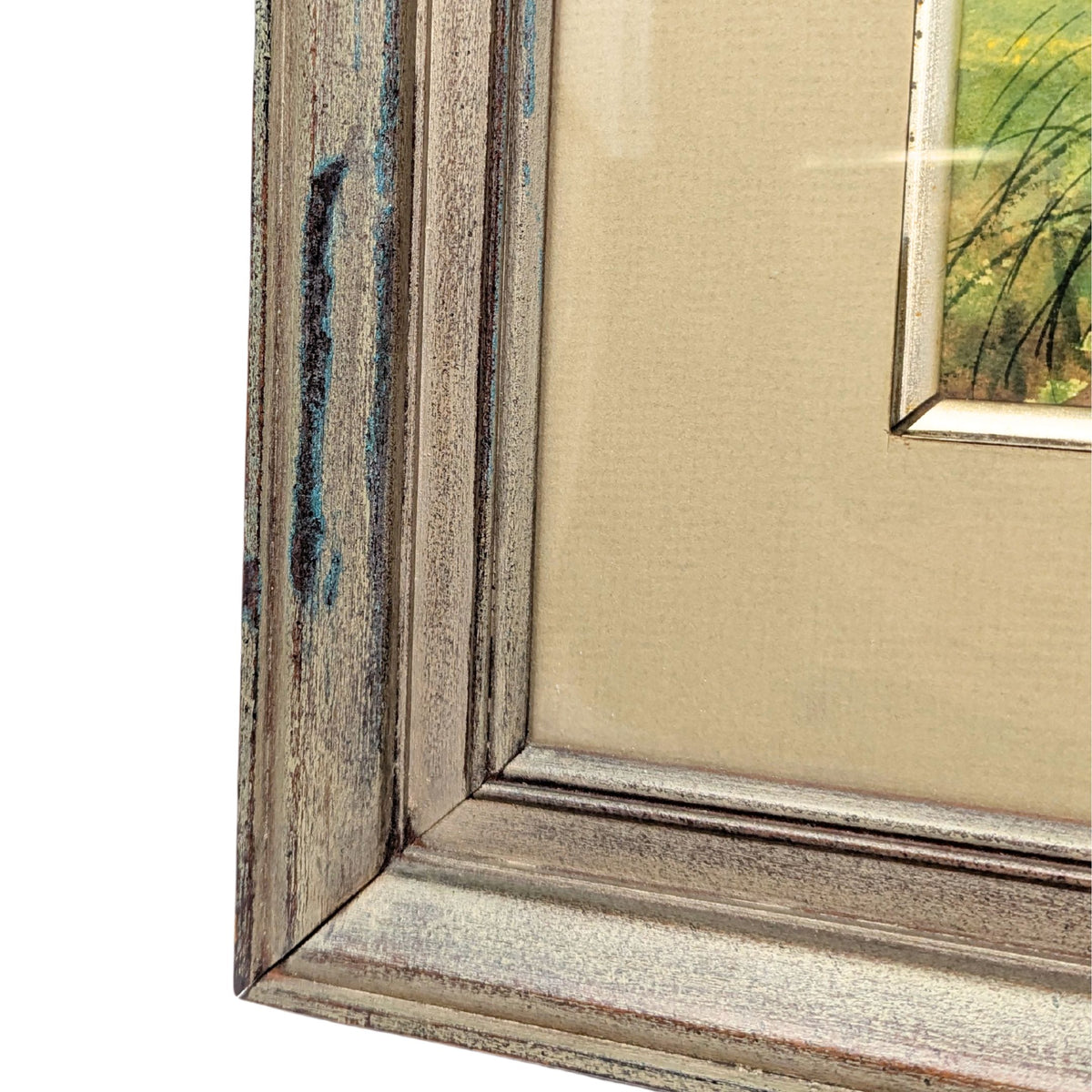 Summer Stream Landscape Watercolor on Paper by Joseph Baris, ca. 1970