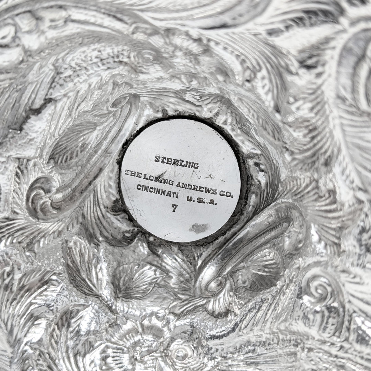 The Loring Andrews Co. "Landscape" Sterling Silver Candlesticks (Pair)