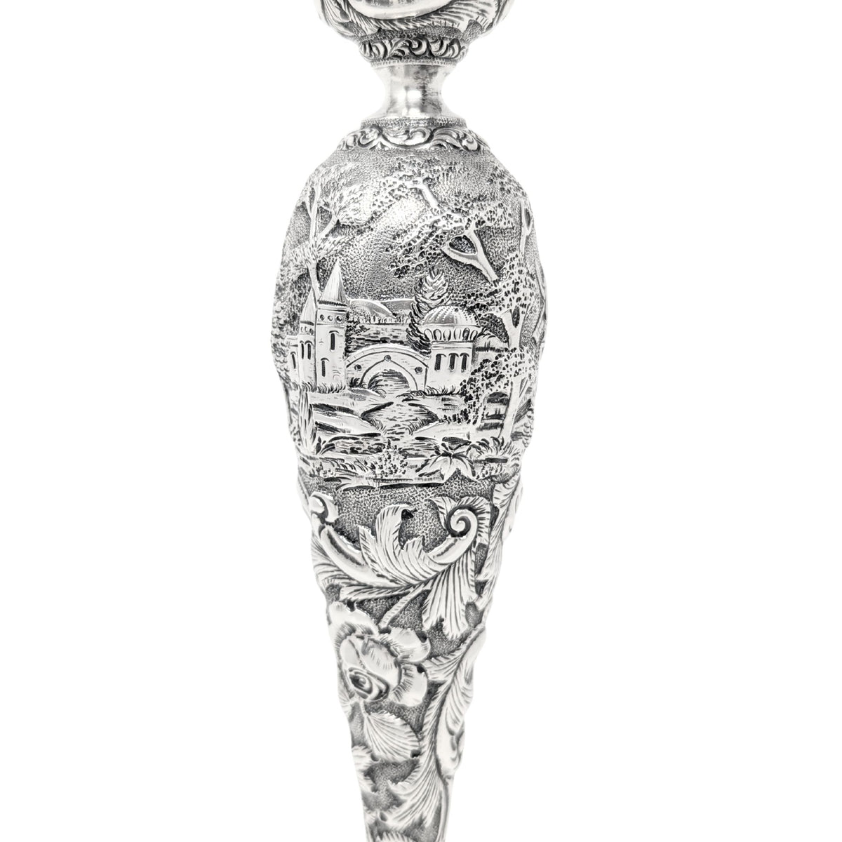 The Loring Andrews Co. "Landscape" Sterling Silver Candlesticks (Pair)