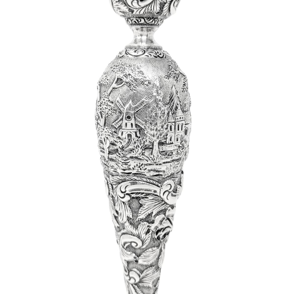 The Loring Andrews Co. "Landscape" Sterling Silver Candlesticks (Pair)