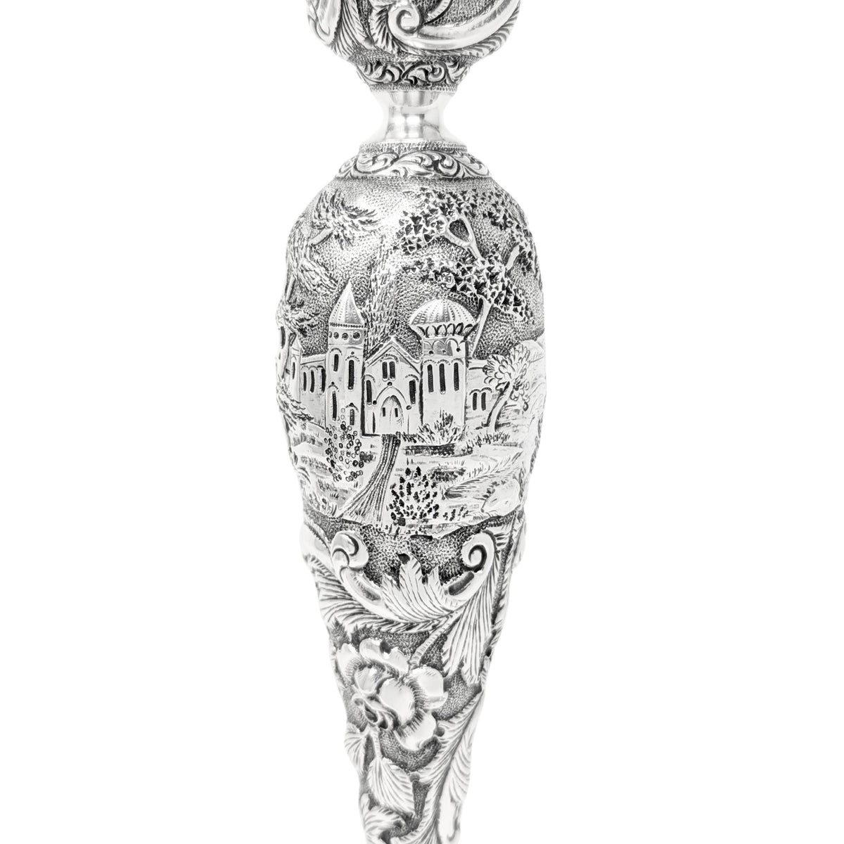 The Loring Andrews Co. "Landscape" Sterling Silver Candlesticks (Pair)