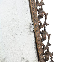 19th C. Louis XV Rococo Cast Iron Vanity Mirror