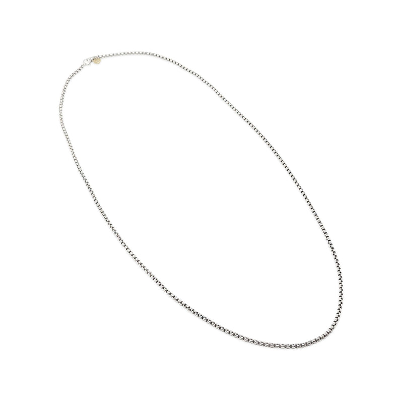 David Yurman Sterling Silver 3.6mm 36” Box Chain Necklace