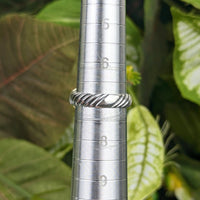 David Yurman 18K/.925 Albion Chalcedony Diamond Ring - Size 7