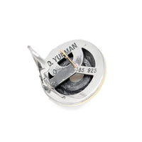 David Yurman .925/14K Pearl Cable Button Earrings