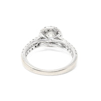 13K White Gold 1.46tcw Halo Diamond Engagement Ring - Size 7