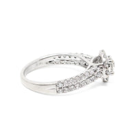 13K White Gold 1.46tcw Halo Diamond Engagement Ring - Size 7