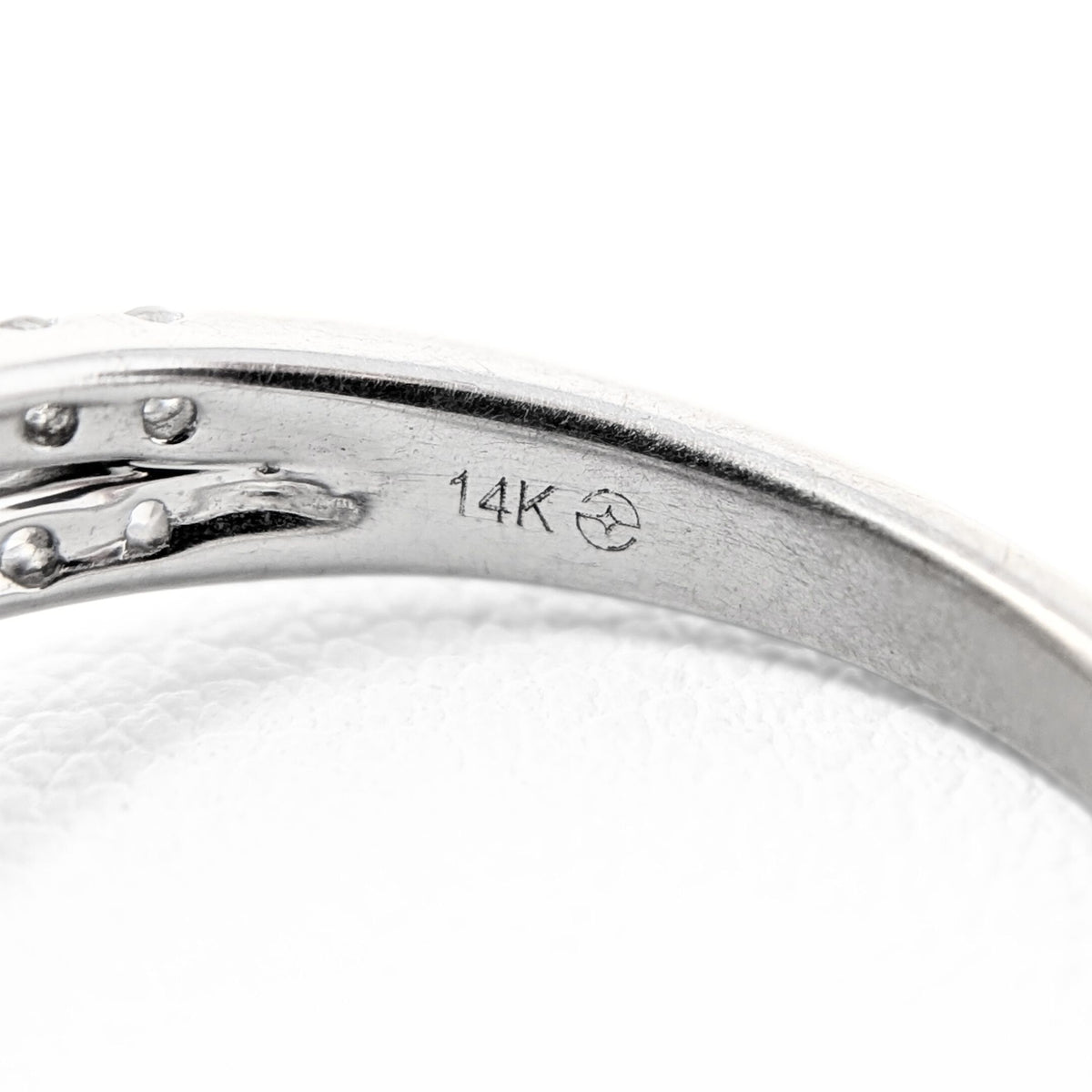 13K White Gold 1.46tcw Halo Diamond Engagement Ring - Size 7