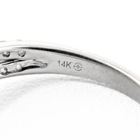 13K White Gold 1.46tcw Halo Diamond Engagement Ring - Size 7