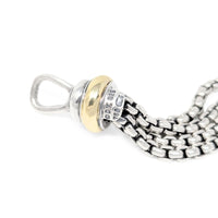 David Yurman 18K/.925 Pavé Diamond Ball 4-Strand 17” Necklace