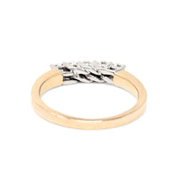 Vintage 14K Gold 5-Diamond Anniversary Ring - Size 7.5