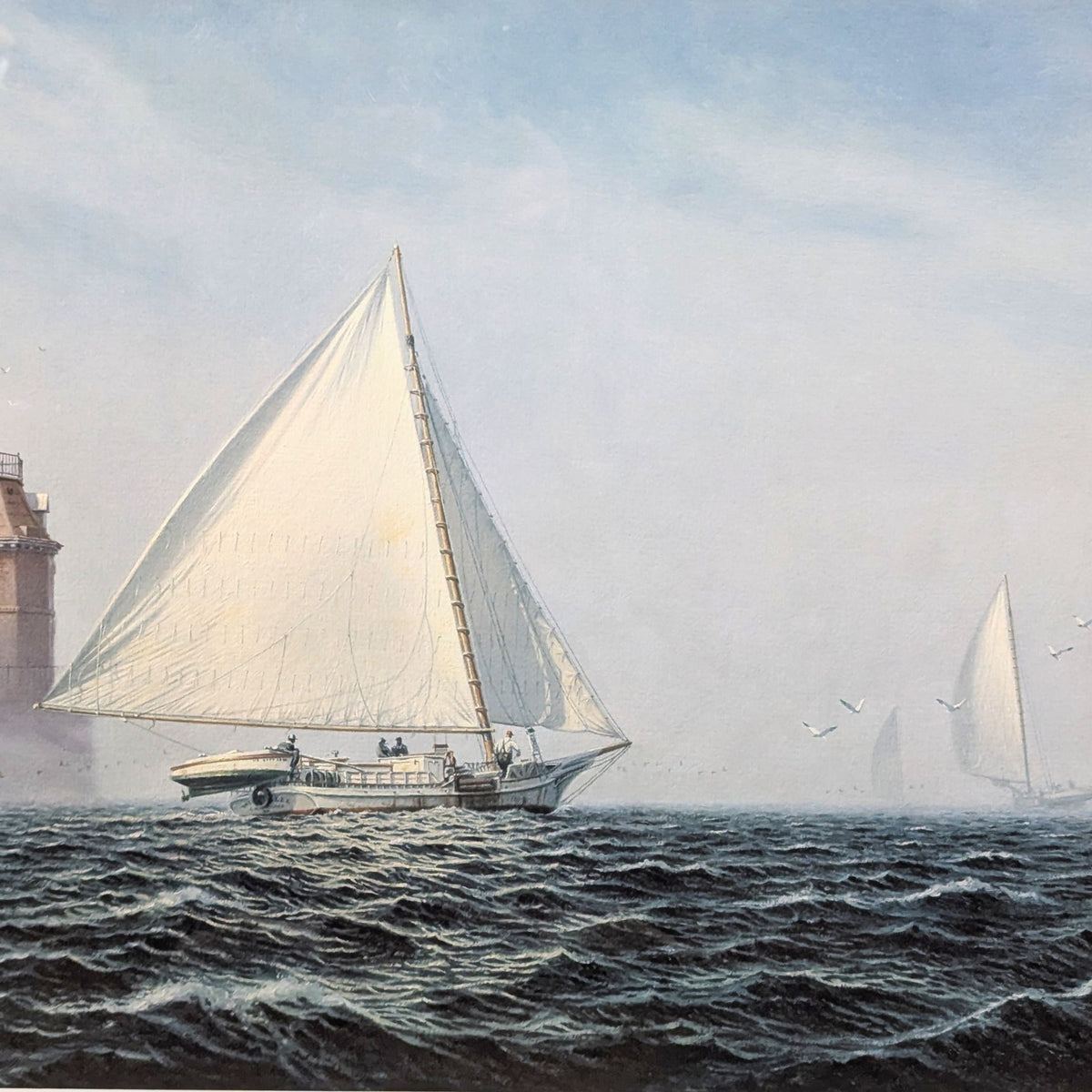 John Barber "Skipjacks of Sandy Point" Limited Edition Print with COA, 1990