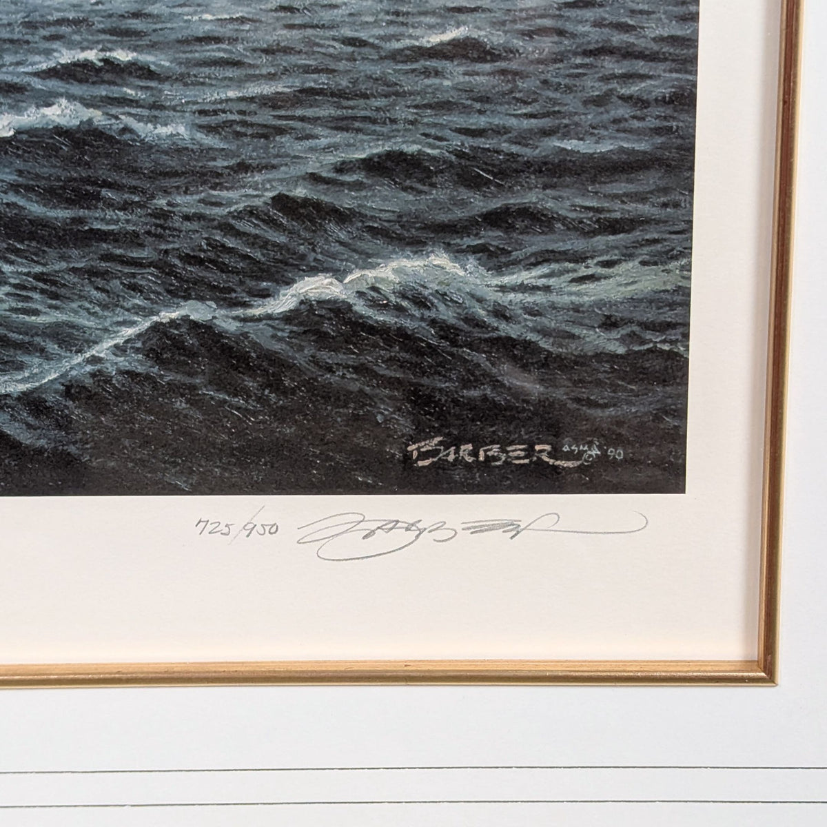 John Barber "Skipjacks of Sandy Point" Limited Edition Print with COA, 1990