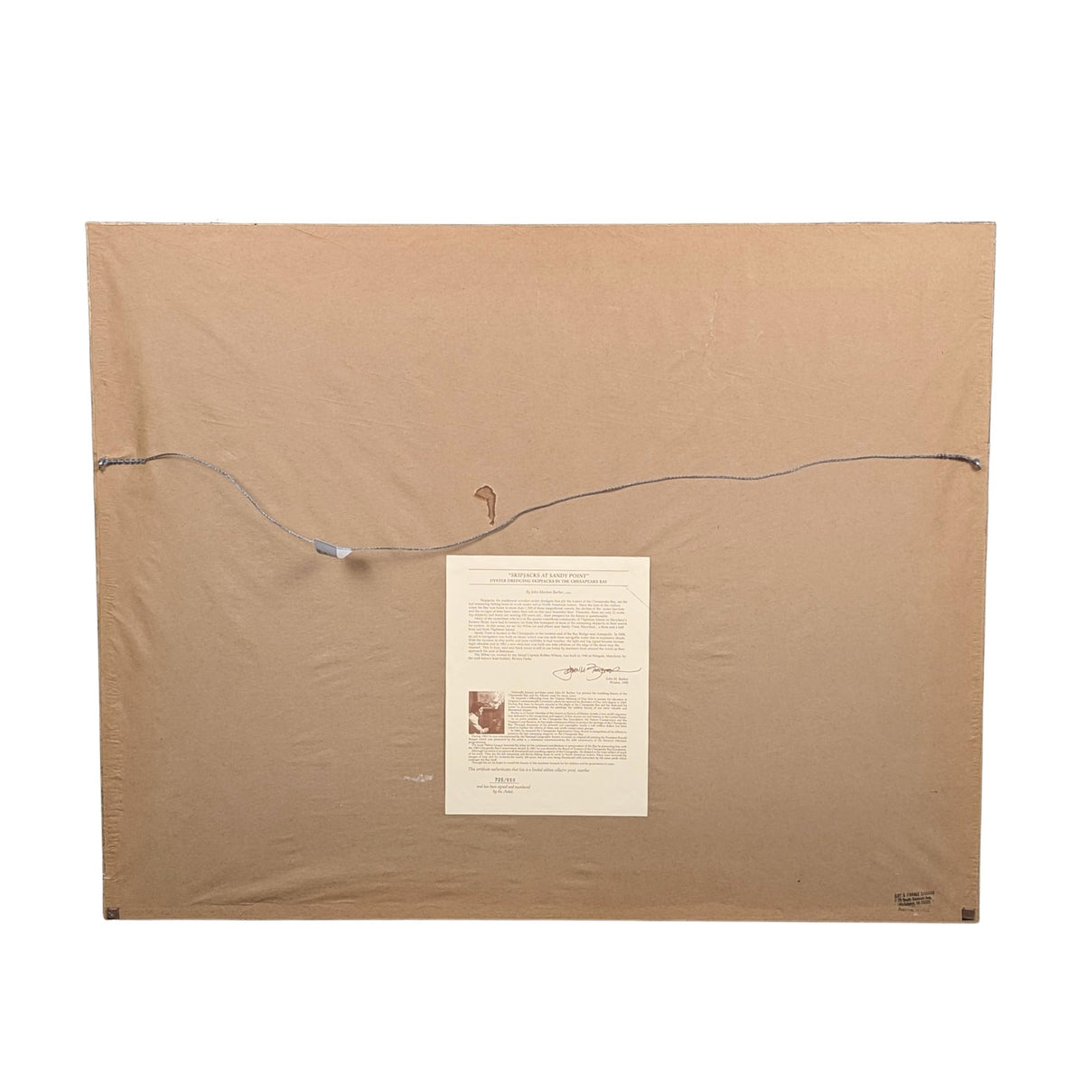 John Barber "Skipjacks of Sandy Point" Limited Edition Print with COA, 1990