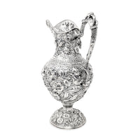 The Schofield Company "Baltimore Rose" Sterling Silver Repoussé Ewer