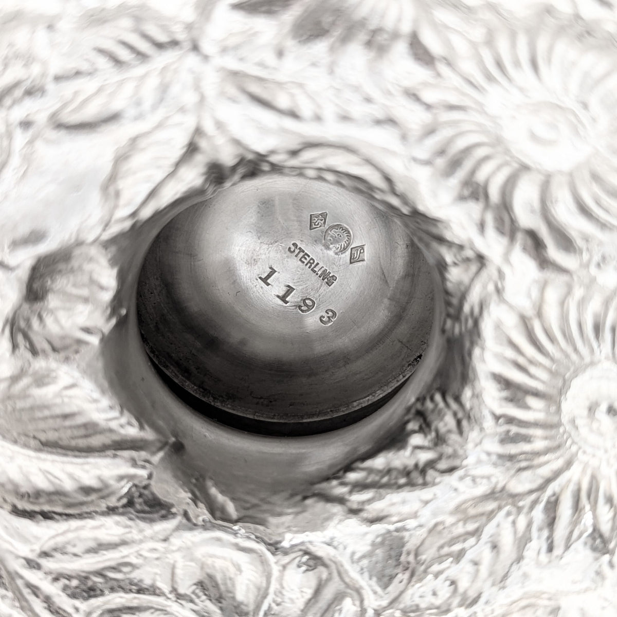 The Schofield Company "Baltimore Rose" Sterling Silver Repoussé Ewer