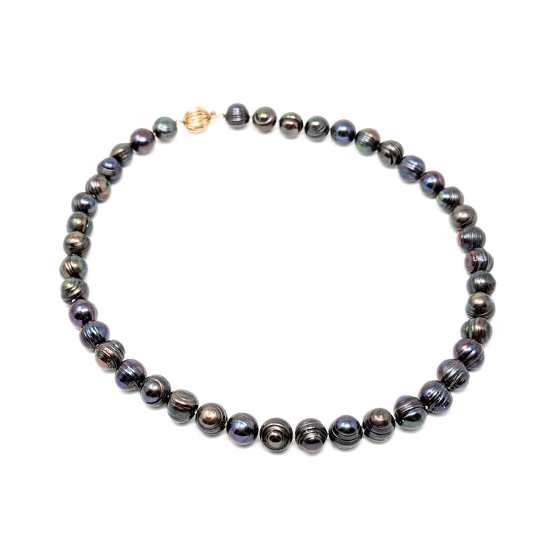 14K Gold 18” Baroque South Sea 10mm Pearl Necklace