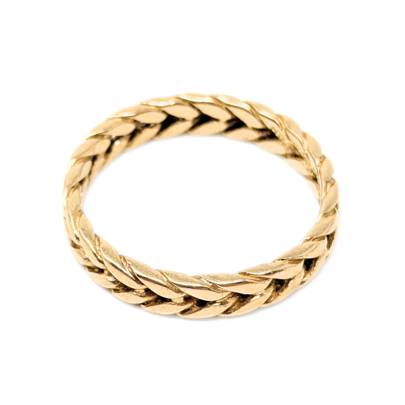 14K Gold 4.5mm Wheat Band - Size 11.25