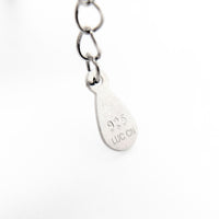 Lucas Lameth Sterling Silver & Pearl 18"-20" Lariat/Drop Necklace