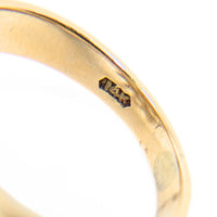 Vintage 10K Gold Double Pearl Brutalist Cocktail Ring - Size 6