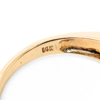 Keepsake 13K Gold 27 Diamond Triple Wrap Ring - Size 8.25