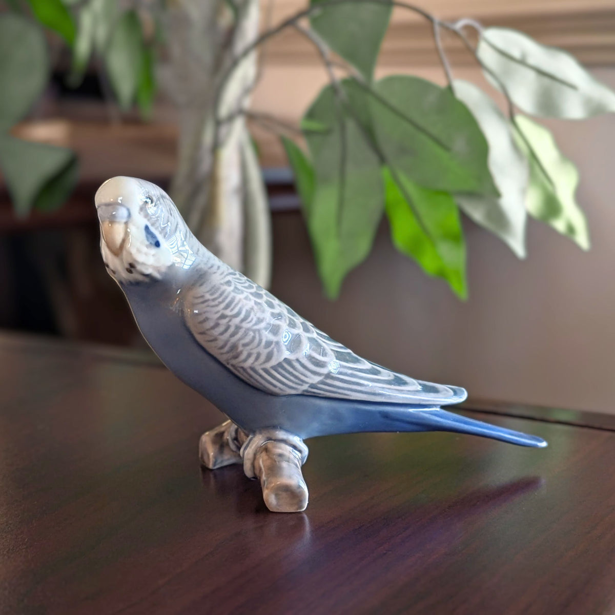 Bing & Grondahl Budgerigar on Branch/Parakeet #2210