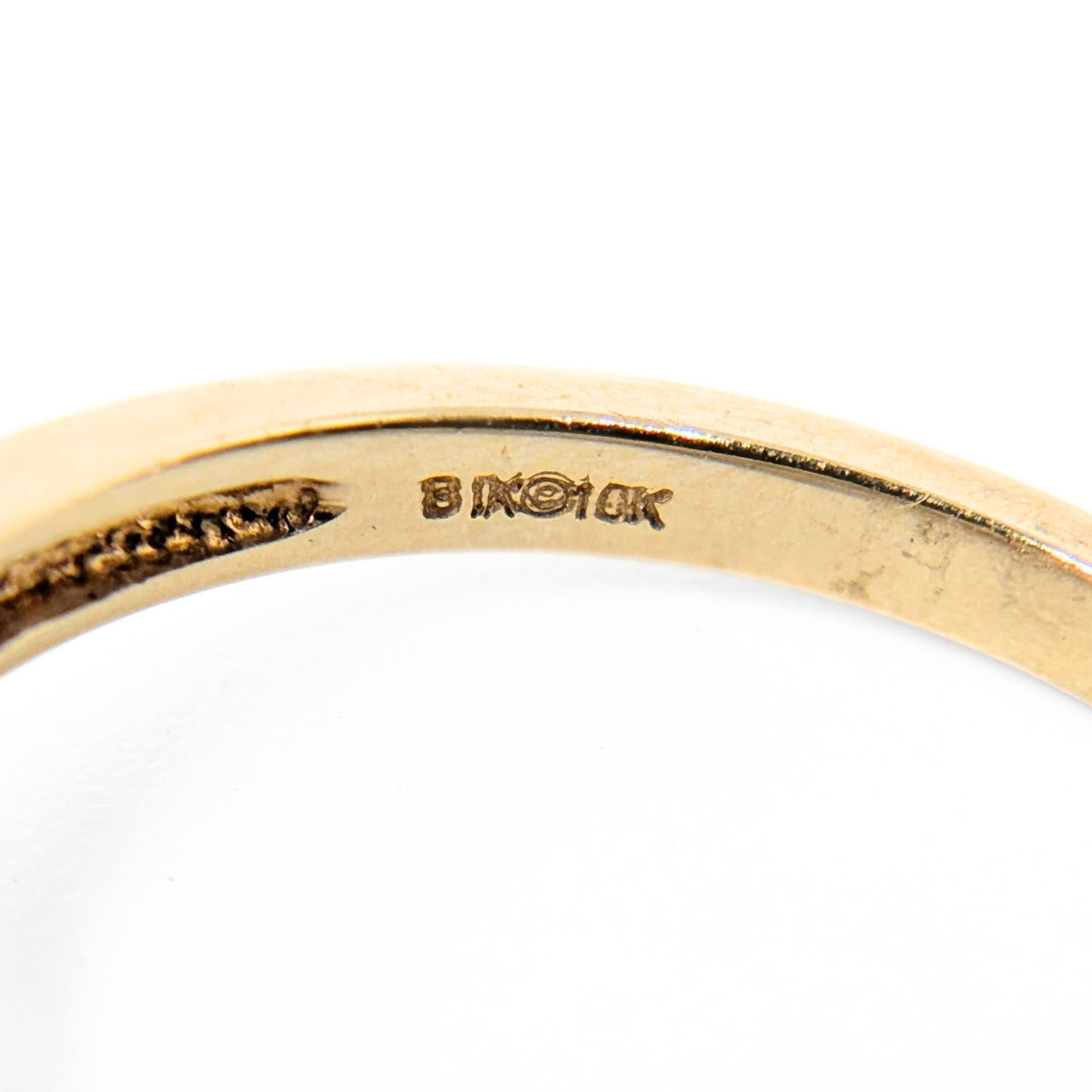 10K Gold Pearl & Diamond Halo Ring - Size 7.25