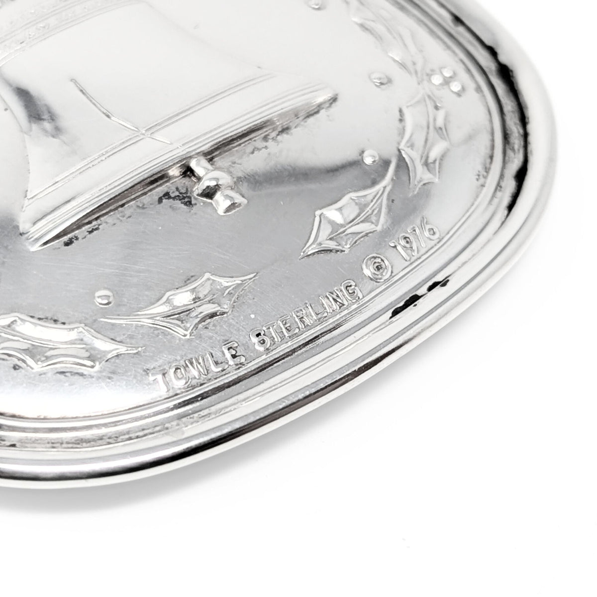 Towle 1976 Sterling Silver Six Geese A-Laying Christmas Ornament