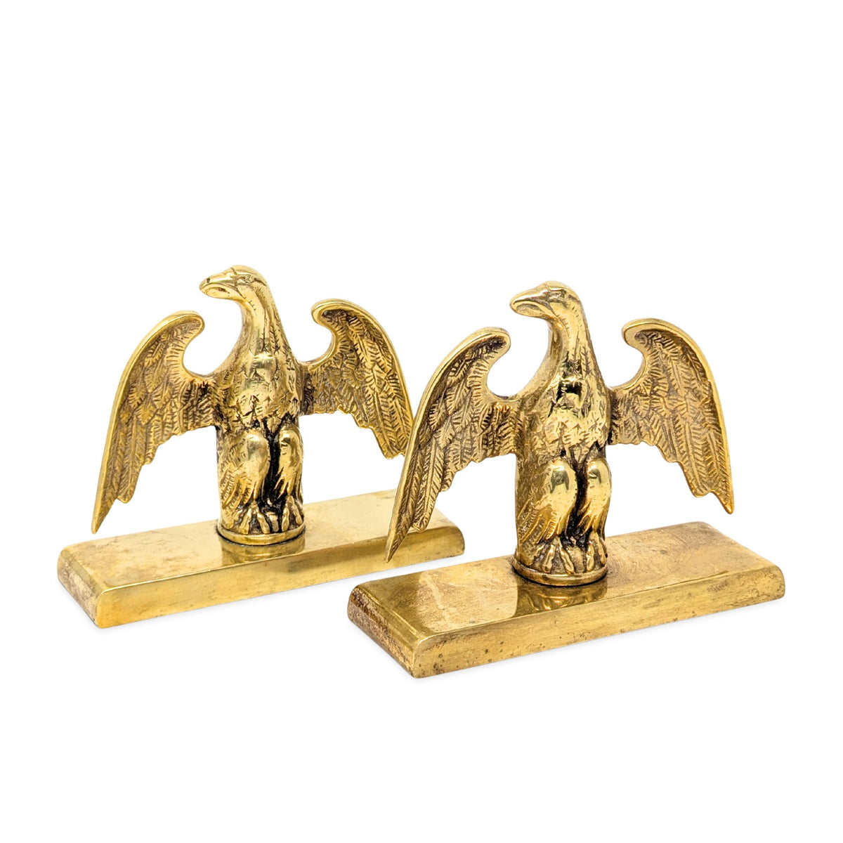 Virginia Metalcrafters Federal Eagle Polished Brass Bookends (Pair)