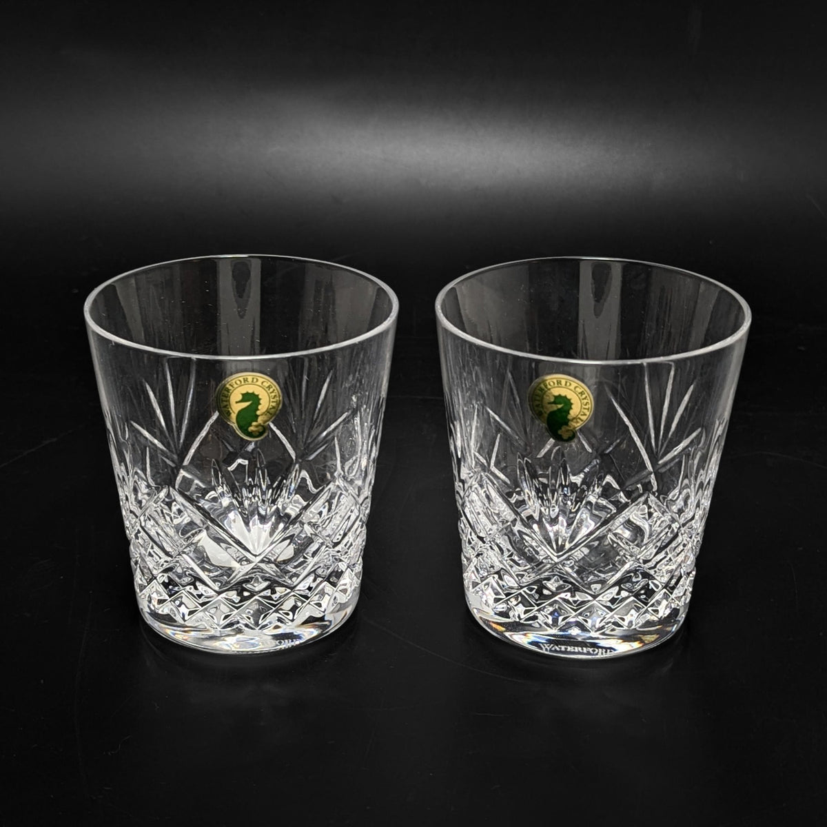Waterford "Woodmont" Crystal Tumblers/Whiskey Glasses (Pair)