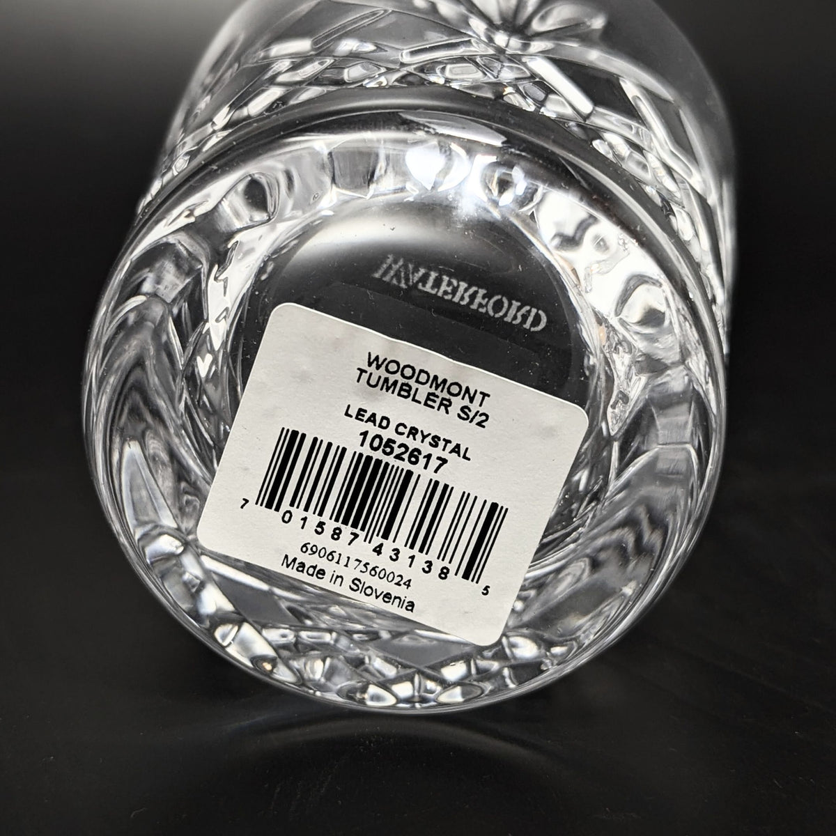 Waterford "Woodmont" Crystal Tumblers/Whiskey Glasses (Pair)