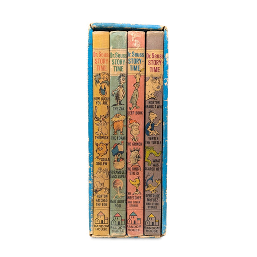 1970's Random House Dr. Suess Storytime Boxed Set (4 Books)