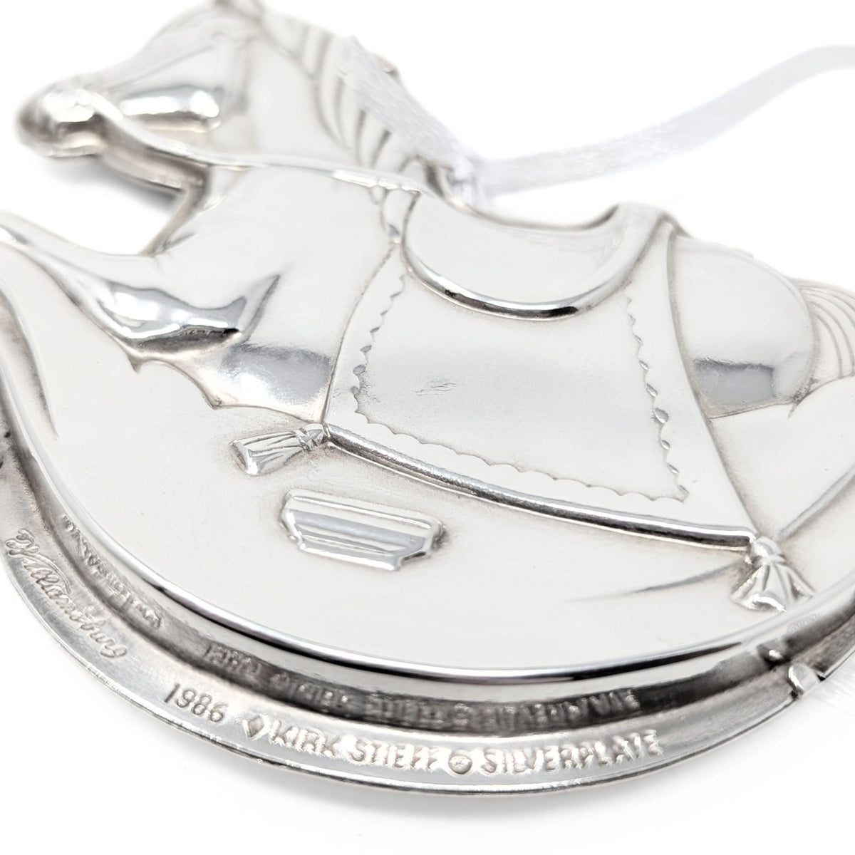 Kirk Stieff for Colonial Williamsburg (5) Silverplate Christmas Ornaments