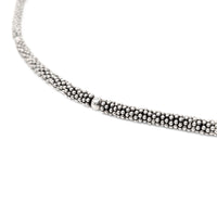 Signed Sterling Silver 17" Beaded Necklace