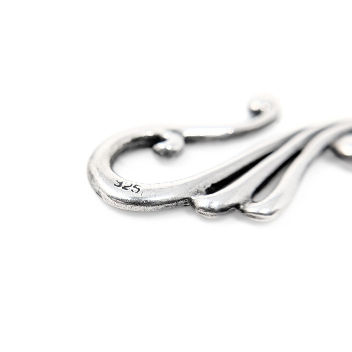 Signed Sterling Silver 17" Beaded Necklace