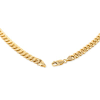 Italian 10K Gold 6.7mm 22” Cuban Link Chain (25.6g)