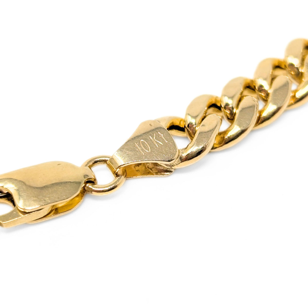 Italian 10K Gold 6.7mm 22” Cuban Link Chain (25.6g)