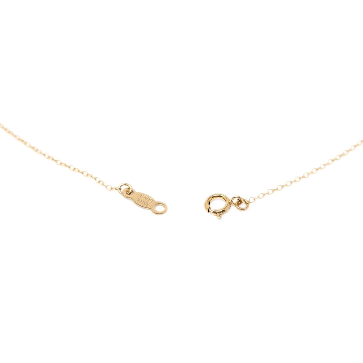 B.A.B. Vintage 14K Gold Y-Bar 3-Diamond Drop Necklace